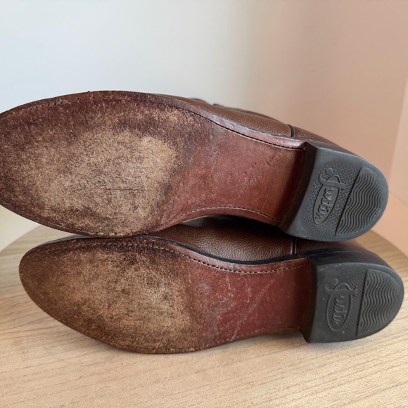 Justin Roper Boots Women’s 9 B Brown Leather Round Toe Made in USA Style L3714 - Picture 6 of 6